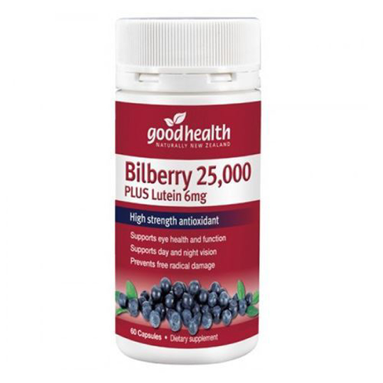 Goodhealth Bilberry 25,000mg Plus Lutein 6mg 60 caps