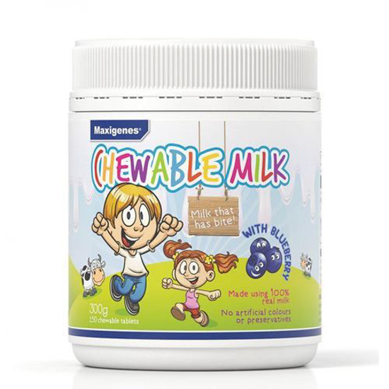 Maxigenes Chewable Milk with Blueberry 150tabs