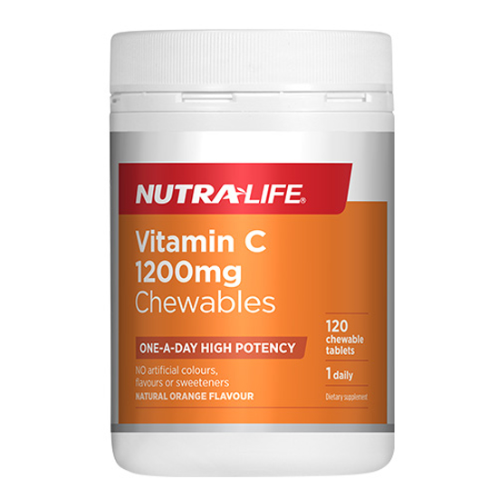 Nutralife One-A-Day Vitamin C 1200mg High Potency Tabs 120s
