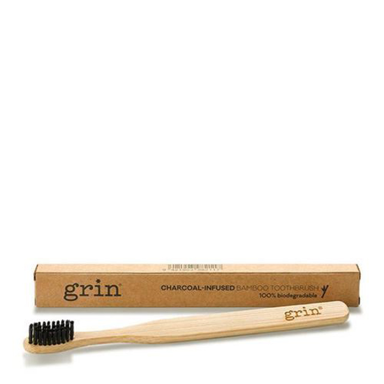 Grin Charcoal-Infused Bamboo Toothbrush