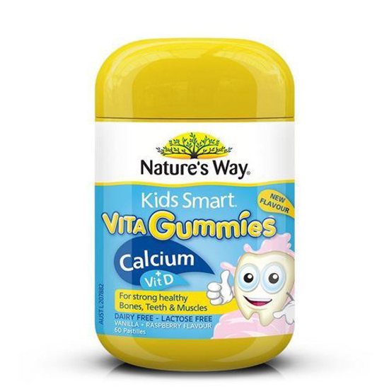 Nature's Way Kids Smart Vita Gummies Calcium + Vit D 60 Pastilles