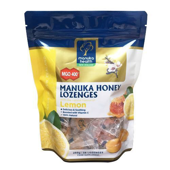 Manuka Health MGO400 Manuka Honey Lozenges - Lemon 250g