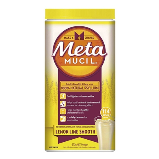 Metamucil Multi-Health Fibre Lemon Lime Smooth 114 Doses 673g