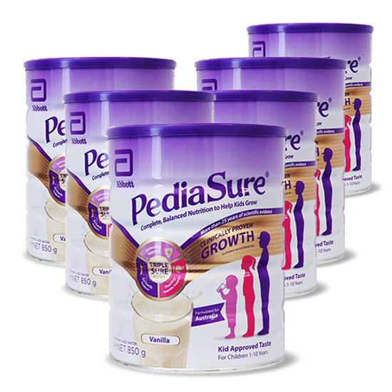 PediaSure Vanilla Flavour Powder 1 to 10 Years 850g x 6 cans