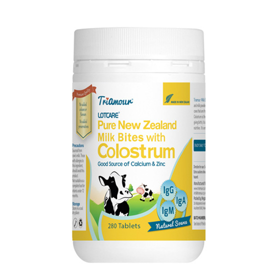 Triamour Pure New Zealand Colostrum Milk Bites 280 tabs
