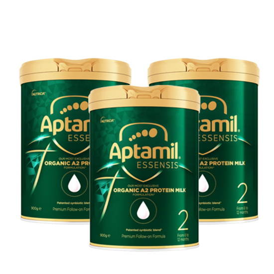 Aptamil Essensis Organic A2 protein milk from 6 to 12 months 900g