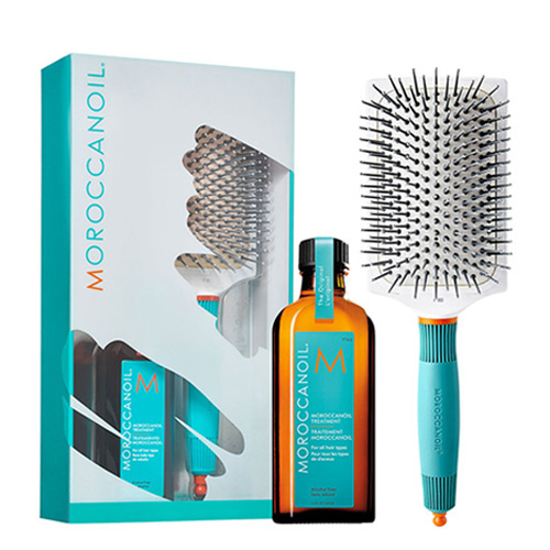 Moroccanoil Great Hair Day Set （Moroccanoil treatment 100ml+Ceramic Paddle Brush）