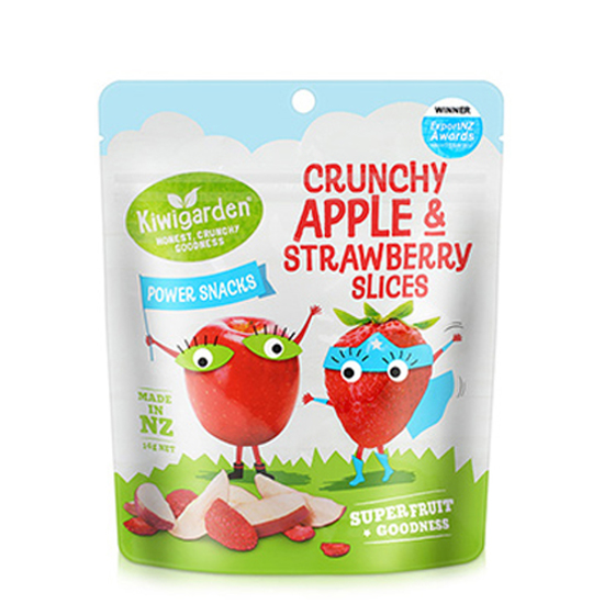 Kiwigarden Crunchy Apple&Strawberry Slices 14g