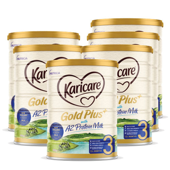 [FTD]  Karicare Gold Plus+ with A2 Protein Milk  stage 3 (12-24 months) 900g x 6