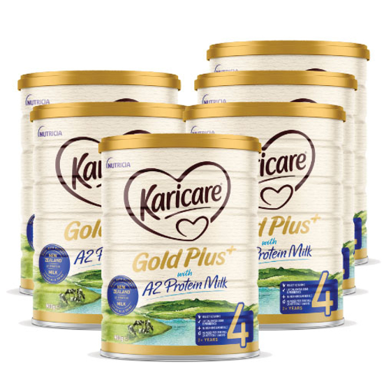 [Flyway]Karicare Gold Plus+ with A2 Protein Milk stage 4  (2+ years) 900g x 6
