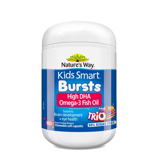 Nature's Way Kids Smart Omega-3 Fish Oil Trio 180 chewable burstles