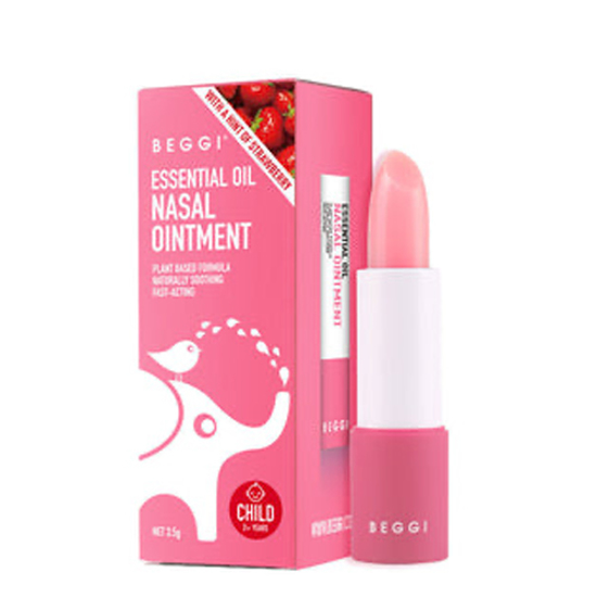 Beggi Essential Oil Nasal Ointment Strawberry 3.5g