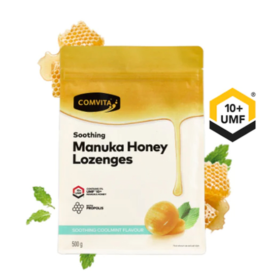 Comvita Manuka Honey Lozenges with Propolis UMF 10+ Cool Mint 500g
