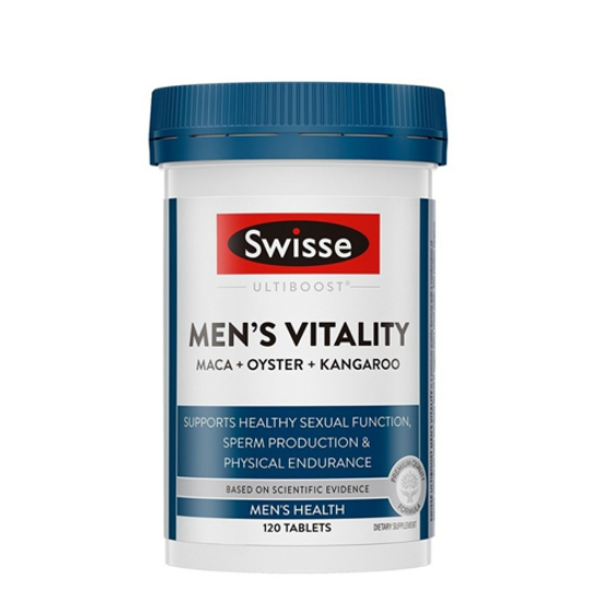 Swisse Mens Vitality Maca + Oyster + Kangaroo 120 Tablets