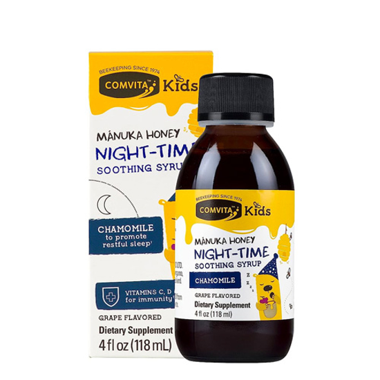 Comvita Kids Night-time Smoothing Syrup 118ml Grape Flavour
