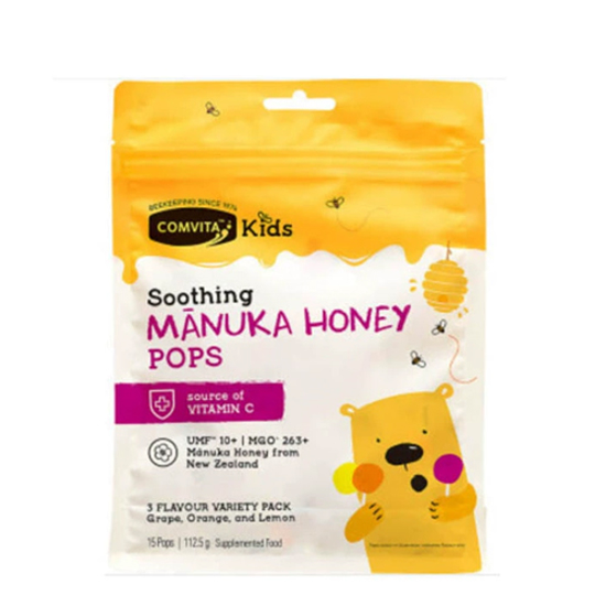 Comvita soothing manuka honey pops 15 pops