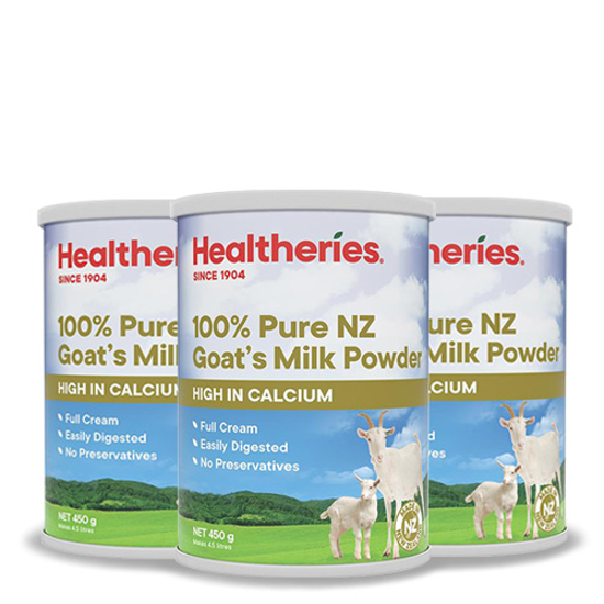 Healtheries Goat Milk Powder 450g x 3 cans